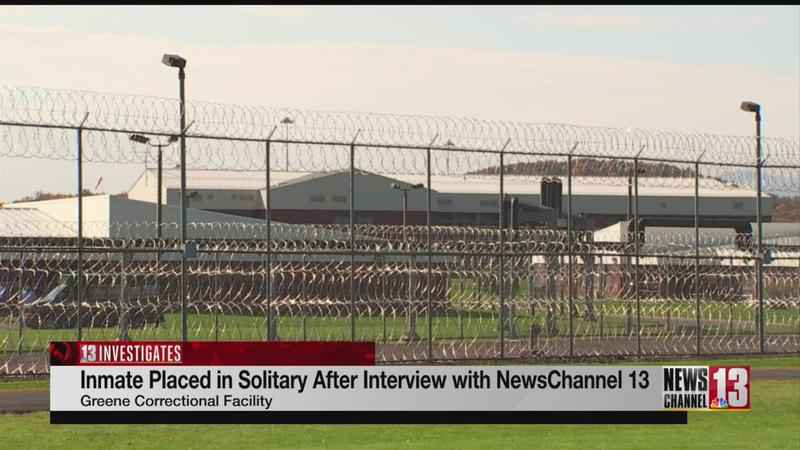 Inmate at Greene Correctional placed in solitary claims retaliation ...