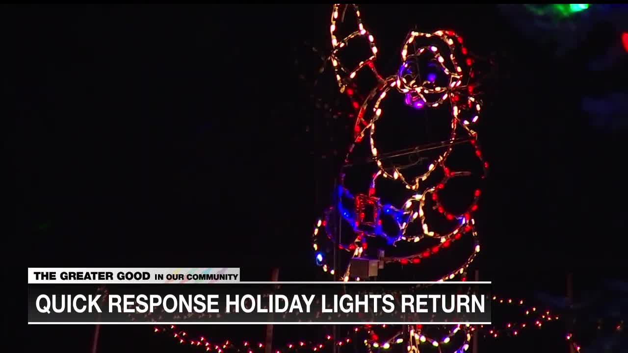Santa returns to Quick Response holiday lights show