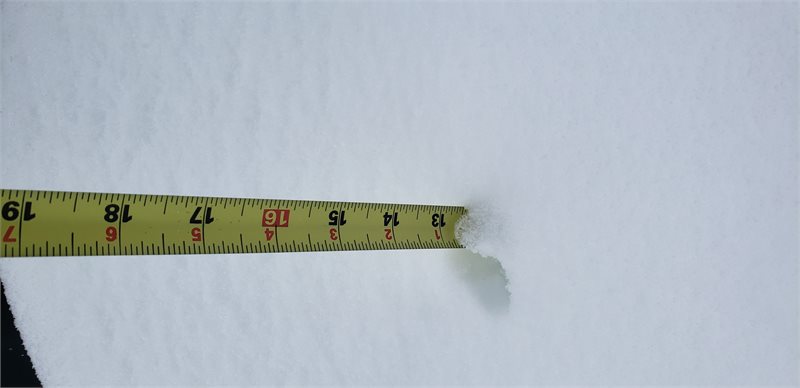 13 inch snow report Kingsbury, Washington County_1155am