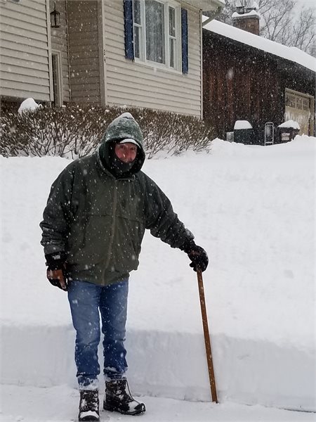 18in snow report Queensbury_554pm