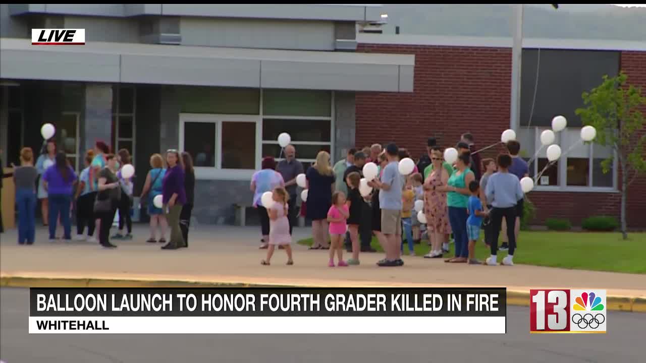 Balloon tribute honors Whitehall 4th grader killed in fire