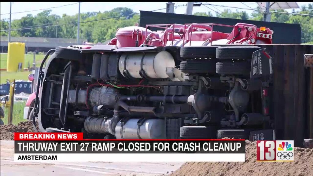 Police Unsafe Speed Caused Tractor Trailer Crash On Thruway Exit 27