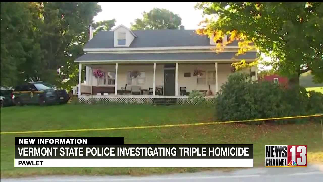 Police investigating a triple homicide in Vermont