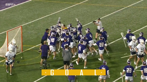 UAlbany men's lacrosse comes from behind to take down Yale in overtime 15-14